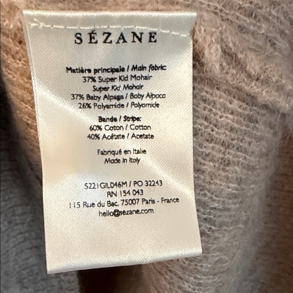 Sezane Gaspard Cardigan Sweater in Light Beige Size XS - Picture 5 of 5